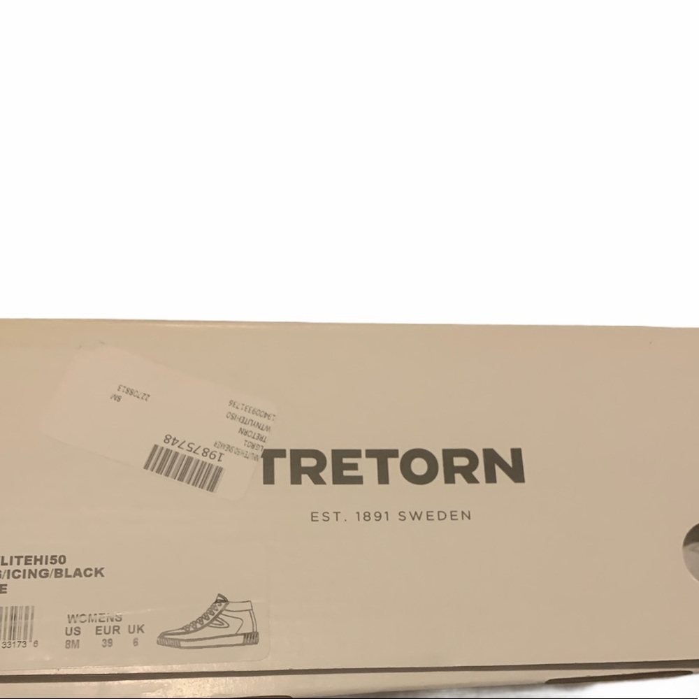 Tretorn Nylite Hi 50 Suede Faux Fur Hi Sneakers 8M - Picture 8 of 9